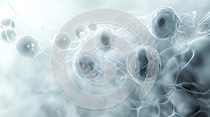 Scientistic Background of Process of Life Cell Emergence and Development. Generative AI