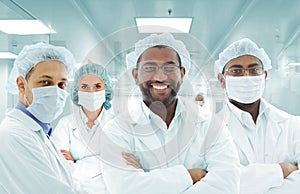 Scientists arabic team at hospital lab, group of doctors