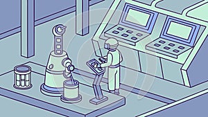 Scientists Collaborating in a Modern Laboratory Setting, vector design Generative AI