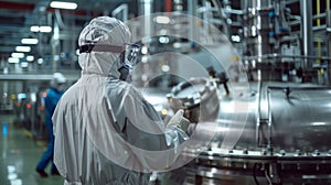 Scientists Conduct Research in a High Tech Laboratory Focused on Biopharmaceutical Production During Daytime Work Hours photo