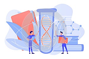 Genetic testing concept vector illustration. photo