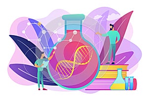 Gene therapy concept vector illustration.