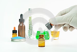 Scientists who study the mixing of substances extracted. photo