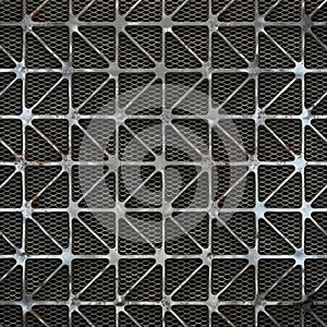 SciFi Panels. Futuristic texture. Spaceship hull geometric pattern. 3d illustration.