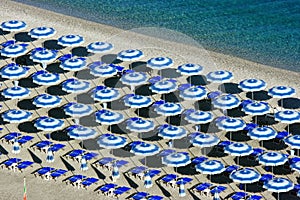 Scilla beach umbrellas from above photo
