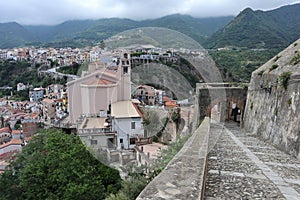 Scilla - Scorcio del borgo dalla rampa di accesso di Castello Ruffo photo