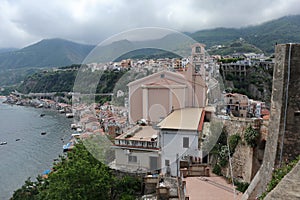 Scilla - Scorcio del Duomo dalla rampa di accesso di Castello Ruffo photo