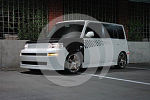 Scion xB in urban setting