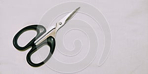 Scissor cutting tool for barbers photo