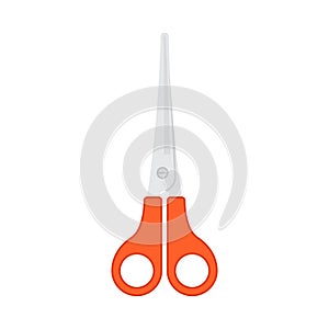 Scissor icon in flat style. Cutting hair equipment vector illustration on isolated background. Hairdressing sign business concept