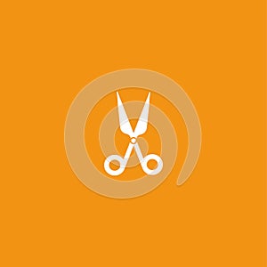 Scissors icon illustration isolated vector.