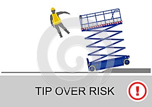 Scissor lift safety photo