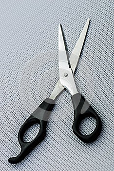 Scissors with black handle