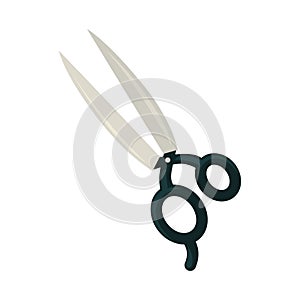 Scissors with black handle