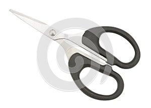 Scissors with black handles