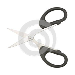 Scissors with black handles