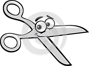 Scissors clip art cartoon illustration