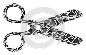 Scissors Collage of Triangles