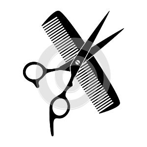 Forbici pettine un rasoio nero parrucchiere un barbiere utensili designazione dell'organizzazione o istituzione 