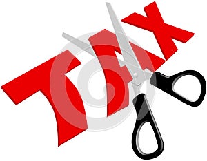 Scissors cut unfair too high Taxes