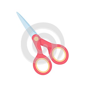 Scissors for cutting paper. Welcome back to school supplies for kids