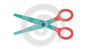 Scissors Cutting Tool Crafting Flat Design UI UX Icon, vector design Generative AI