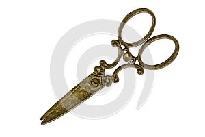 Scissors, element for scrapbooking, isolated on a white background, with clipping path