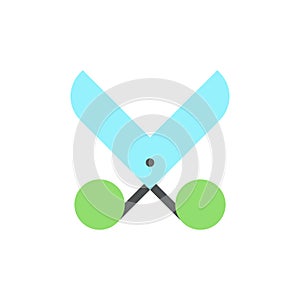 Scissors flat color ui icon