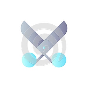 Scissors flat gradient color ui icon