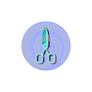 Scissors flat icon