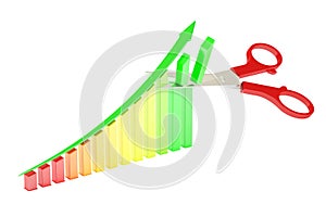 Scissors and Graph, 3D rendering