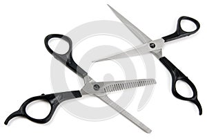 Scissors for haircutting photo