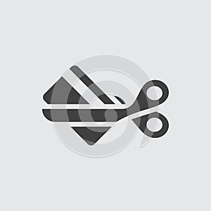 Scissors icon illustration