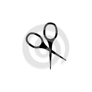scissors icon. Simple thin line, outline vector of Web icons for UI and UX, website or mobile application photo