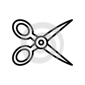 Scissors icon vector isolated on white background, Scissors sign