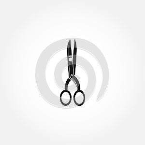 Scissors isolated solid icon