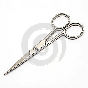 Scissors isolated on white background photo