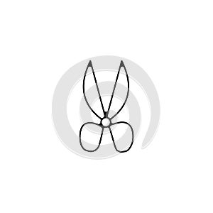 Scissors line icon. scissors simple line icon