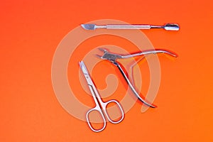 Scissors and manicure tools for nail artists and beauty salons