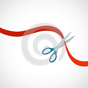 Scissors And Ribbon