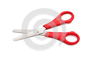 Scissors with a ruler