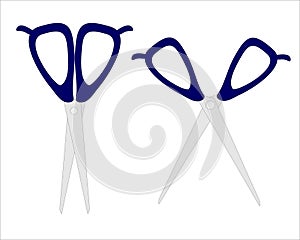 Scissors set vector illustration
