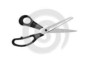 Scissors for sewing on white