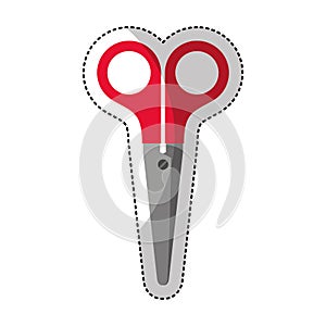 scissors silhouette isolated icon