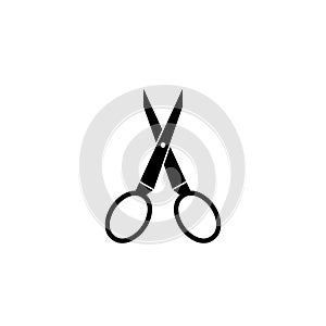 Scissors solid icon, tailor and school element
