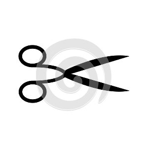 Scissors vector icon. barber illustration sign. cut symbol. hairdresser logo.