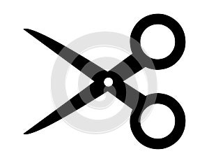 Scissors vector icon logo photo