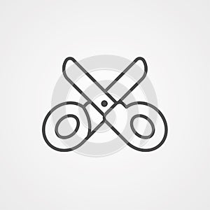 Scissors vector icon sign symbol