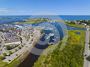 Scituate Harbor aerial view, MA, USA