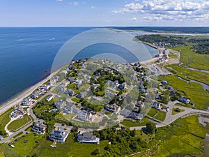 Scituate Harbor aerial view, MA, USA